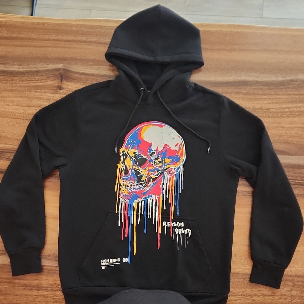 Reason Bleeding Skull Graphic Hoodie